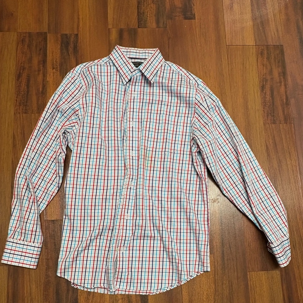 Banana Republic Red and Blue Checkered Shirt